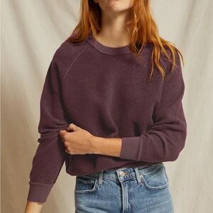 Perfectwhitetee Ziggy Sweatshirt in black cherry